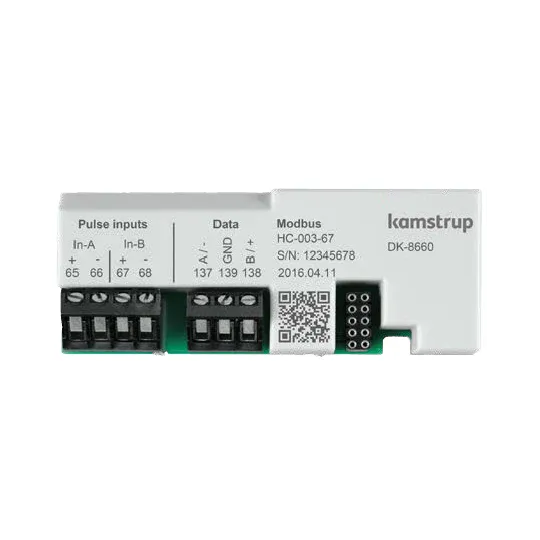 Kamstrup Modbus RTU (RS-485) + 2 pulse inputs Module 