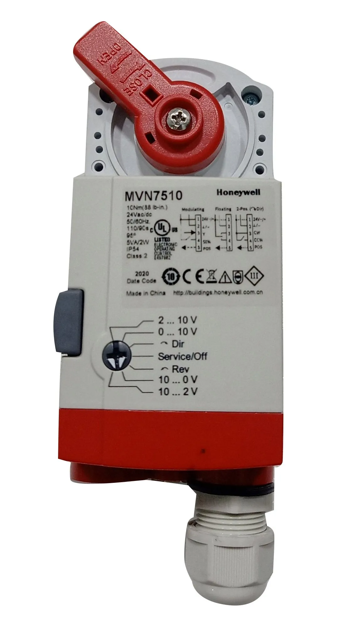 Honeywell Ball Valve Actuator Mvn7220 24vdc